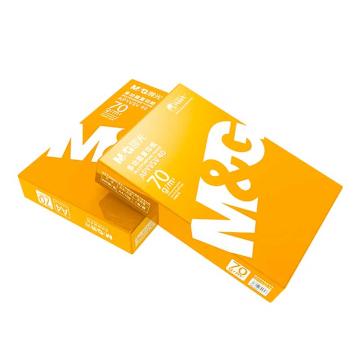 MG 黄晨光复印纸复办公用纸打印纸A4 70g 500张/包 5包/箱(2500张)黄色包装 APYVSV40