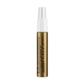UNI 三菱斜头粗字宽头工业油漆笔粗4mm-8.5mm（6支/盒） PX-30金色