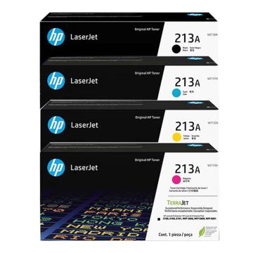 HP W213A硒鼓四色组套 适用5700dn 6700dn 6701dn 5800dn W2130-3A 黑青黄红各一只 W2130-W2133A（C/Y/M/K）