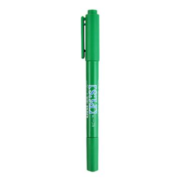 UNI 三菱油性小双头记号笔0.4-0.9mm（10支/盒） PA-121T绿色