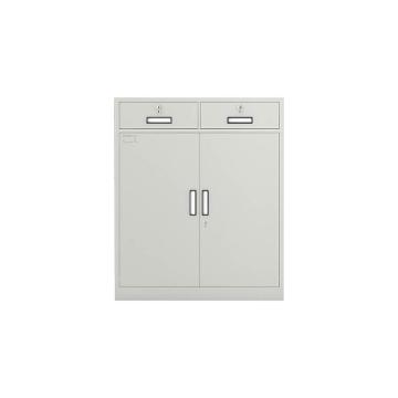 中阳 二斗下节资料柜文件柜900*850*390 灰白色 厚度0.6mm ZY-KLP-G065