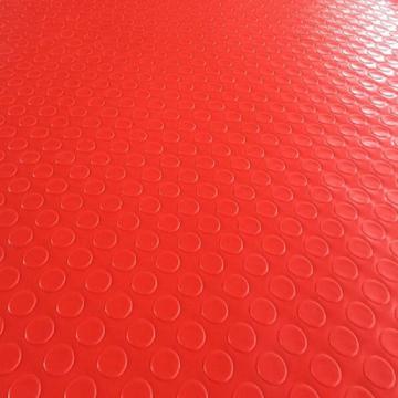 Raxwell PVC防滑走道垫铜钱纹红色厚2.2mm1.2*15m RJMH0008