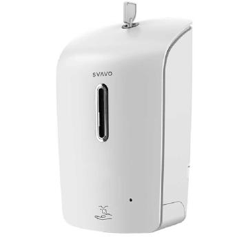 瑞沃 感应皂液器立式泡沫皂液器1000ML 壁挂式可免打孔 泡沫款 PL-151056白色