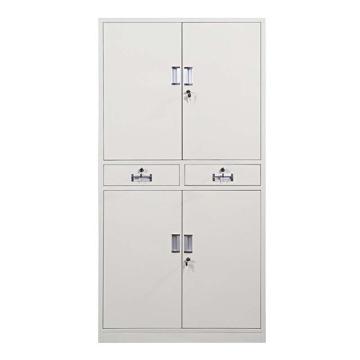 功成狮 加厚带锁储物柜文件柜铁皮柜资料柜850*400*1800mm GFCA0013
