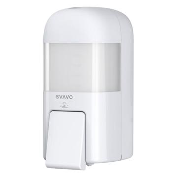 瑞沃 高端皂液器卫生间手动按压洗手机700ml 喷雾款 ZM-053F白色+透明