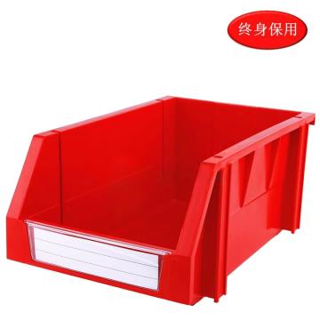 Raxwell 组立背挂斜口盒TK003，外尺寸D×W×H(mm):340×200×155，全新料，红色(标签牌1+标签纸1+立柱4) RHSS4515