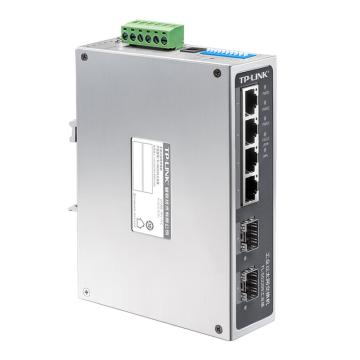 TP-LINK/普联 工业级交换机6口千兆工业以太网交换机（2个SFP口） TL-SG2206工业级
