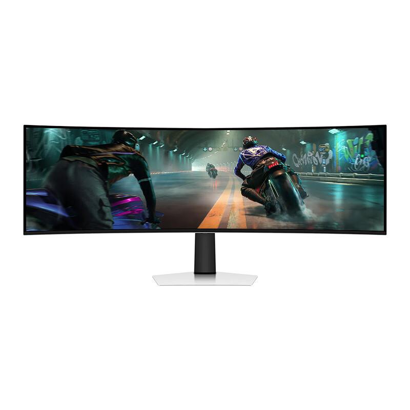 SAMSUNG/三星 显示器/49英寸/5K曲面带鱼屏/5120*1440/144Hz刷新率/HDMI/DP/USB*3/升降旋转底座 S49DG912SC