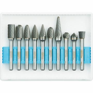 TRUSCO 超硬棒材套装C系列 轴径6mm 刃径9.5mm 10支装【海外现货】 TBC09510S