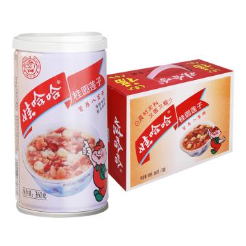 娃哈哈 桂圆莲子八宝粥营养早餐方便速食 360g*12罐
