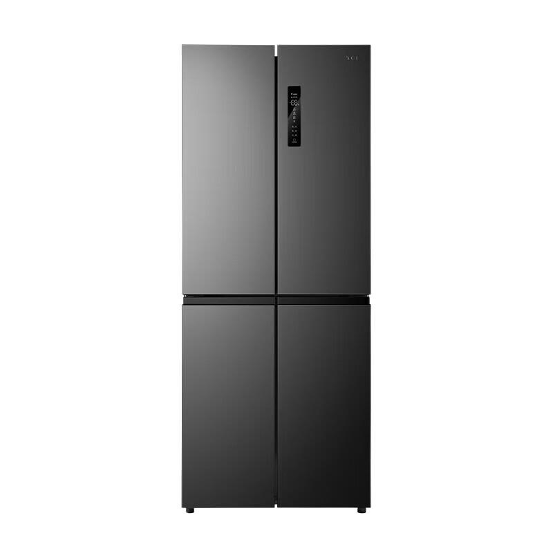 TCL 十字对开门冰箱，容积 410L，1级能效，风冷，变频 BCD-410CWP1