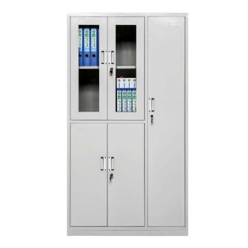 中兴 五门柜钢制文件柜铁皮柜厚度0.6mm 970*420*1800mm 灰白色 QLZX21