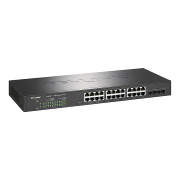 TP-LINK/普联 POE交换机24*GE+4*10G SFP+万兆上联云管理POE交换机 TL-SH2428P
