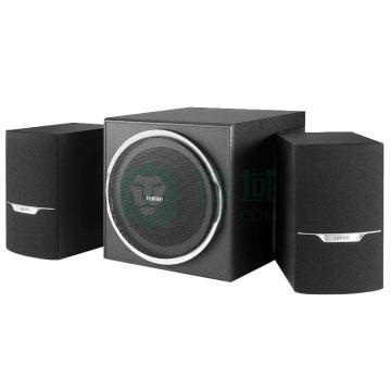 漫步者 蓝牙音箱大功率2.1低音炮 全木质蓝牙音箱 黑色 R303BT