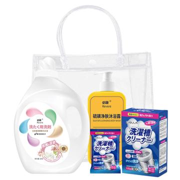 必敬 洁护套装含洗衣液*1沐浴露*1清洁剂*1牙刷*1，一件代发 洁护B款