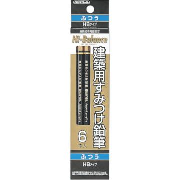 TAJIMA/田岛 建筑用铅笔 普通（HB）6支装【海外现货】 KNE6HB