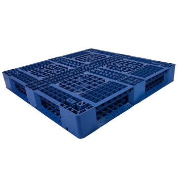 攻城虎 田字网格托盘，改性HDPE，1100×1100×150mm，静载4T，动载1T，蓝色 TK1111TW-A