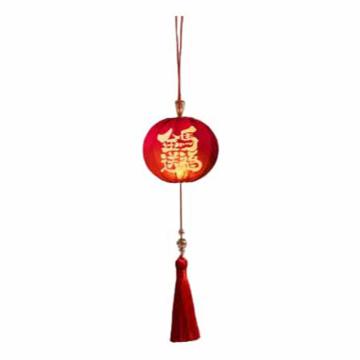 功成狮 春节新款小灯笼金马送福，圆灯笼7.5*5.5cm GFUD2912