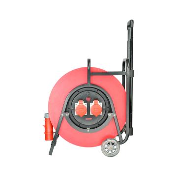 YELANG 380V~400V32A工业插座IP44绕线盘拉车式电缆盘电源盘卷线盘带地线，带漏保 YLG521317100