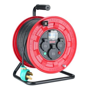 野狼 380V~400V25A绕线盘电缆盘电源盘卷线盘带地线，带漏保 YL33031730