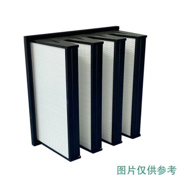 Raxwell 中效单法兰V型过滤器，592*592*292-4V，过滤效率F8，单法兰塑料外框 RRNG0029