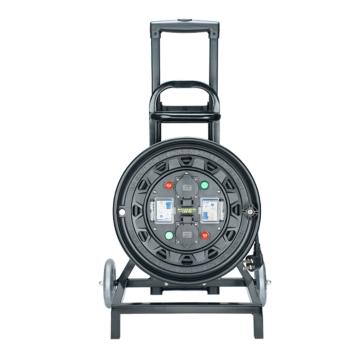 守护者 小车式线盘YZW-3*2.5/30M，双插座双漏电、250V10A插座2只、正泰漏电保护器2只，含漏保 2SC33010D3