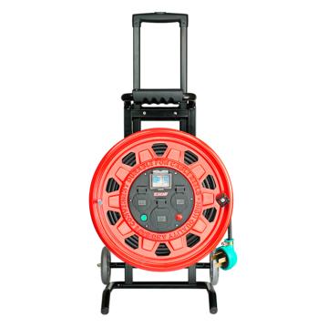 野狼 移动电缆盘野狼 YL390316100移动电缆盘3x2.5+1mm²/100米400V拖线盘25A四芯三火一零(红色/只) YL390316100