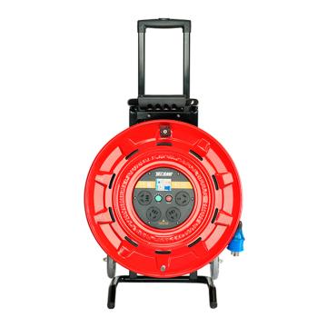 野狼 220V~250V16A绕线盘拉车式电缆盘电源盘卷线盘带地线，带漏保 YL460111100