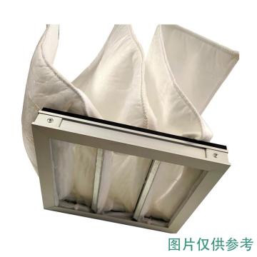 Raxwell 中效纳米纤维袋式过滤器，592*592*534-8P，过滤效率F9，铝合金外框 RRNG0020