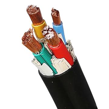 沈缆银环 阻燃铜芯软电缆 ZR-YJVR 0.6/1KV 3×10+1×6mm²