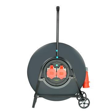 守护者 小车式线盘YZW-3*4+2*2.5/100M IP44级400V32A5芯工业插座2只、插头1只 4P漏电保护器，含漏保 4SLG500325J10