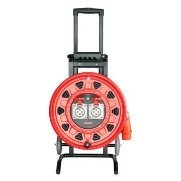 野狼 移动电缆盘野狼 YL390816100移动电缆盘3x2.5+1mm²/100米400V接线盘16A四芯工业插座(红色/只) YL390816100