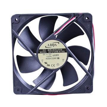 ADDA 散热风扇DC12V，120×120×25mm AD1212HB-A73GL