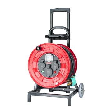 野狼 移动电缆盘野狼 YLC33031550移动电缆盘3x1.5+1mm²/50米400V接线盘25A四芯三火一零(红色/只) YLC33031550