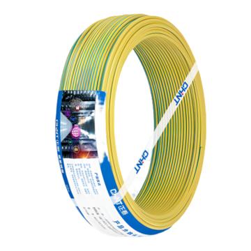 CHINT 铜芯聚氯乙烯绝缘C级阻燃硬电线 ZC-BV-450/750V-1*1.5 黄色 100m