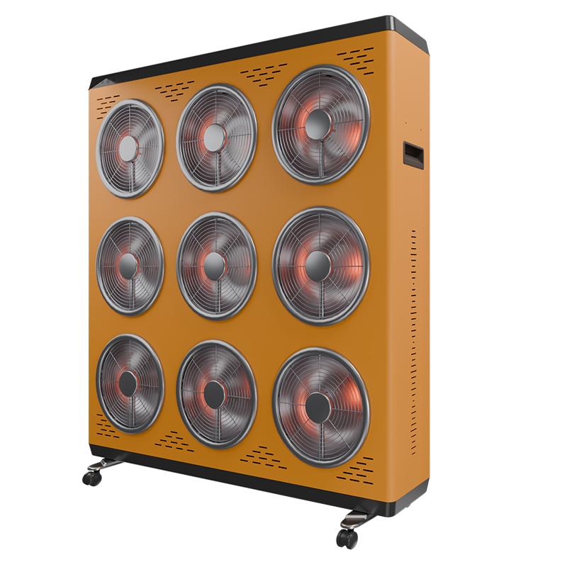 华尚雅 太阳神，碳晶加热，额定功率6.75千瓦，220v50hz，供暖30-80㎡，橙色机械款 HT30-9-C