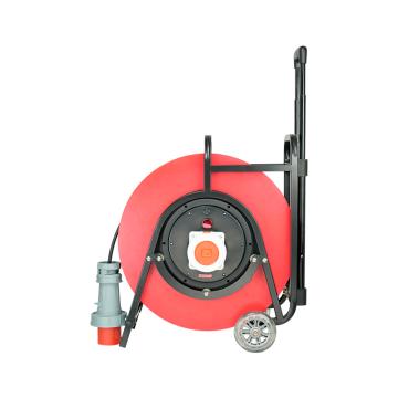 野狼 380V~400V63A工业插座IP67绕线盘拉车式电缆盘电源盘卷线盘带地线，带漏保 YLG52201950
