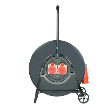 守护者 小车式线盘YZW-3*4+2*2.5/50M IP44级400V16A5芯工业插座2只、插头1只 4P漏电保护器，含漏保 4SLG500165J5