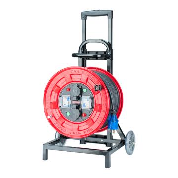 野狼 220V~250V10A绕线盘拉车式电缆盘电源盘卷线盘带地线，带漏保 YLC33040950