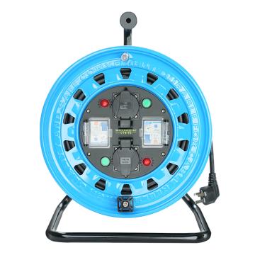 守护者 三角架330国标220V~250V双插双漏电电缆盘含漏保 2T33010D5 3*2.5mm²，50米