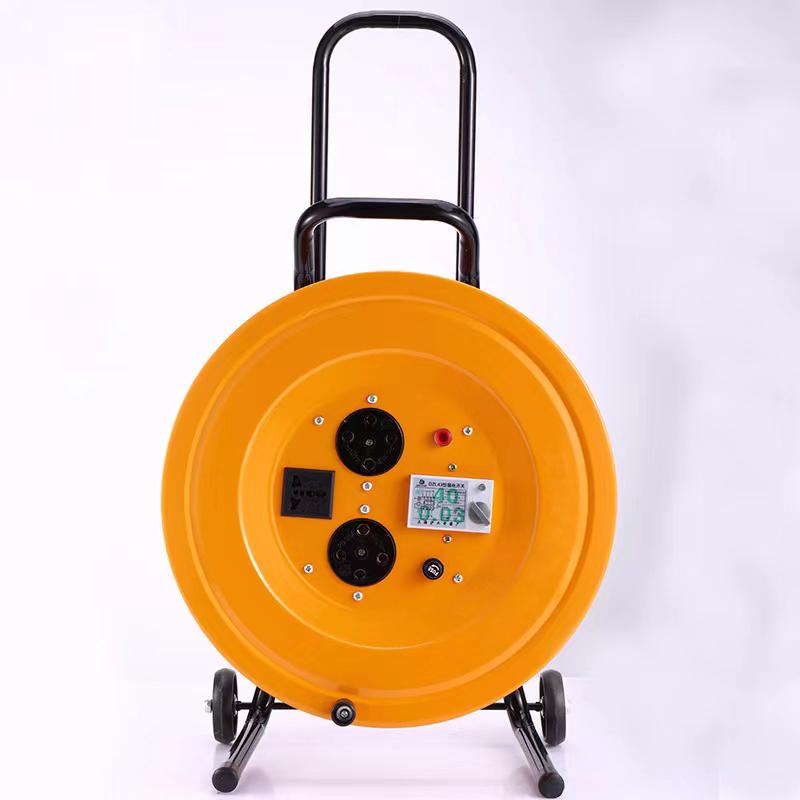梅兰日兰 380V移动电缆盘线盘空盘/三相四线/380V/大盘/带轮子/不含线/黑色圆孔插座 ML-DP-380-4