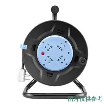 公牛 手提式工程线盘过热保护，4位五孔10A GN-8030(F) (6393)3*1-30m,E5