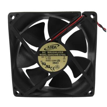 ADDA 散热风扇DC24V，92×92×25mm AD0924HB-A70GL