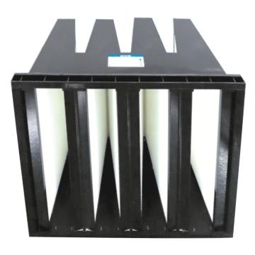 JAF 塑料框V型过滤器，过滤效率H10，板框厚度25mm，滤块3V 宽*高*厚度492*492*292mm