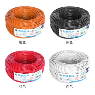 熊猫 熊猫PANDA 铜芯聚氯乙烯绝缘连接软电线 AVR-300/300V-1*0.4 黄色 200m