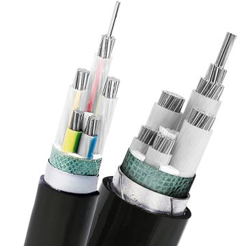 沈缆银环 铝芯铠装电缆 ZR-YJLV22 0.6/1KV 3×50+2×25mm²