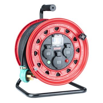 野狼 380V~400V25A绕线盘电缆盘电源盘卷线盘带地线，带漏保 YLB33031730