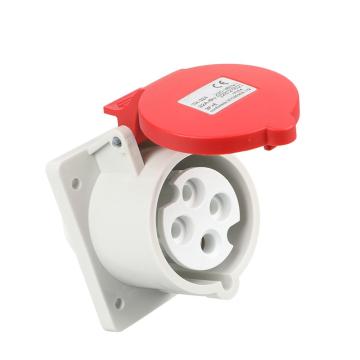 倍港 第二代工业防水暗装插座IP44 400V 32A 4P SIN324K