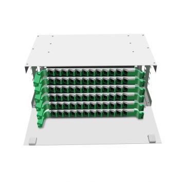 科兰通讯 ODF光纤配线架72芯空盘 不含尾纤法兰灰白色 FTD-72 灰白色