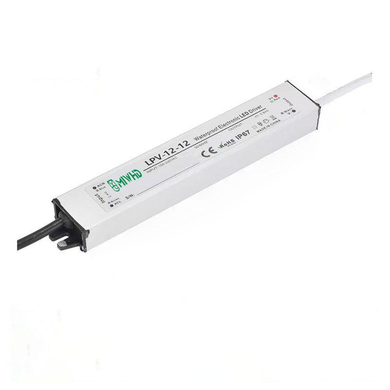 梅兰日兰 LPV-12系列LED防水恒压型开关电源12W 12V 0-1A LPV-12-12V